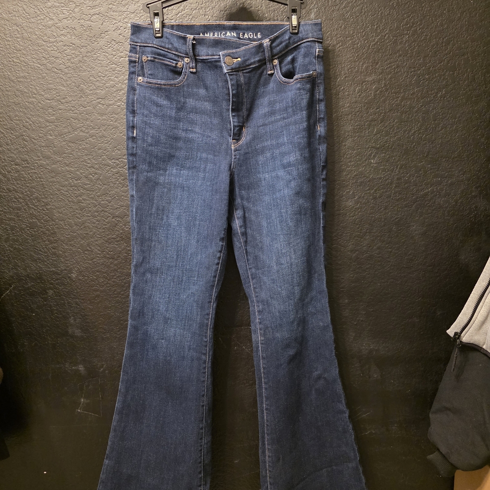 American Eagle Outfitters Dark Blue Flare Jeans